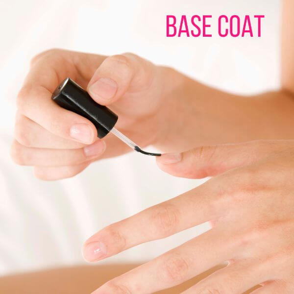 Gel base coat application