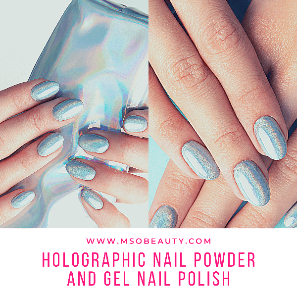 Holographic gel nail polish, Holographic nail powder