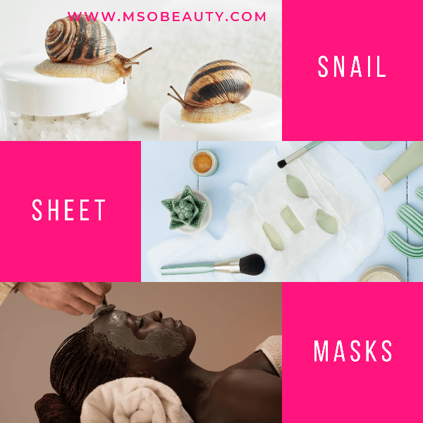 Korean snail sheet mask