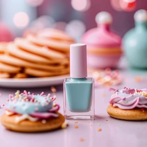 Pastel gel nail polish