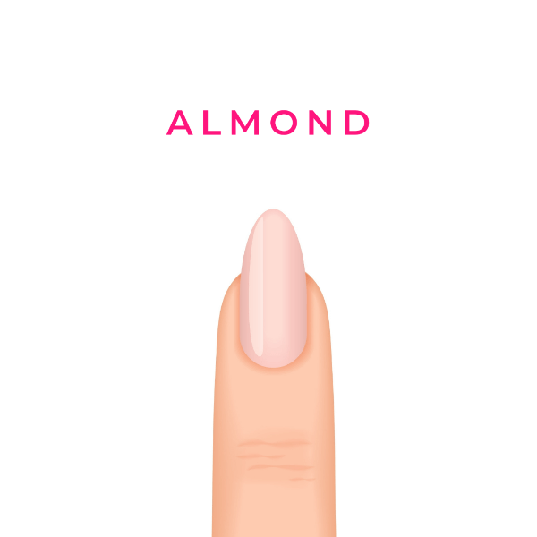 How to shape almond nails, How to file almond nails