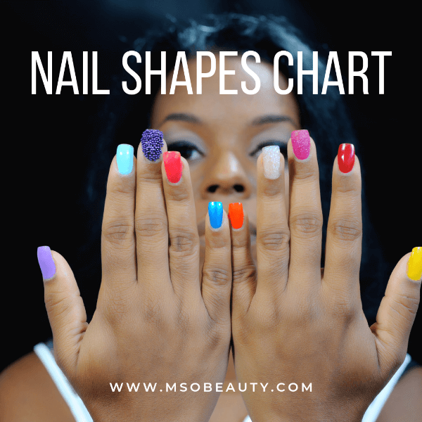 Nail shapes chart