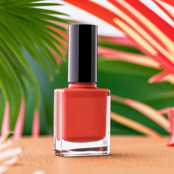 Coral nail polish