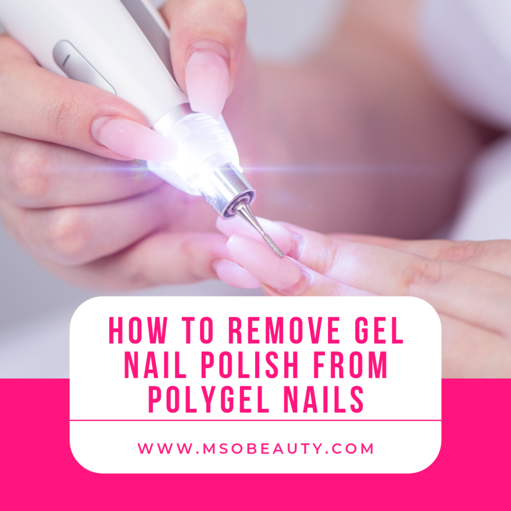 How to remove gel nail polish from polygel nails